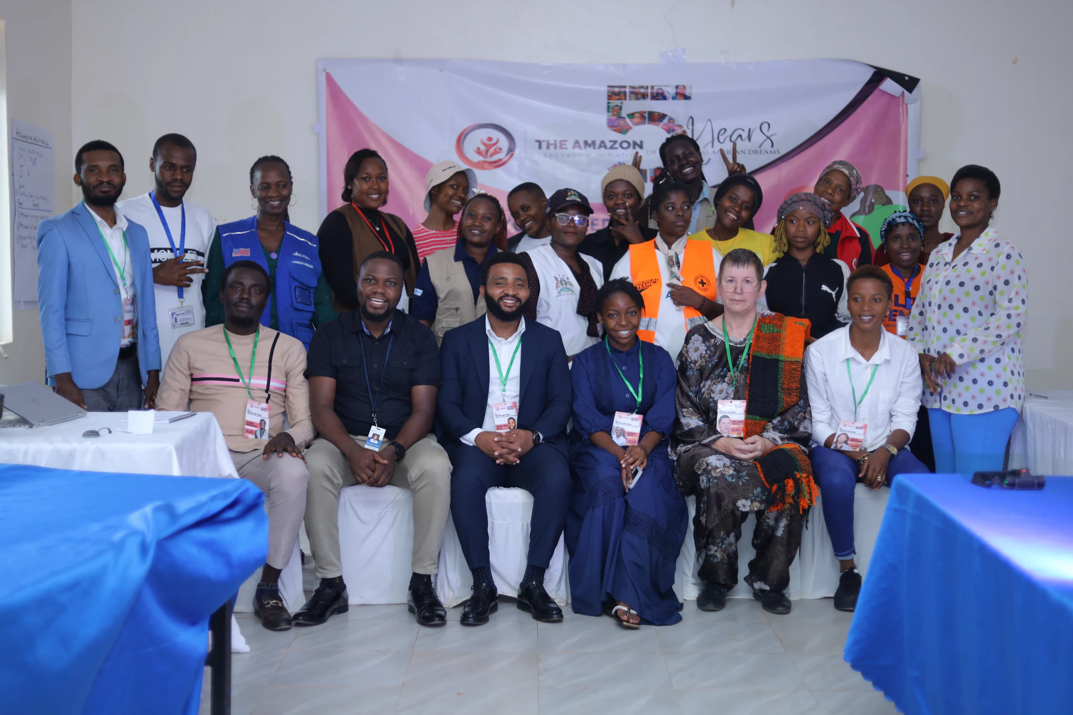 A group of African community leaders and partners at a leadership gathering